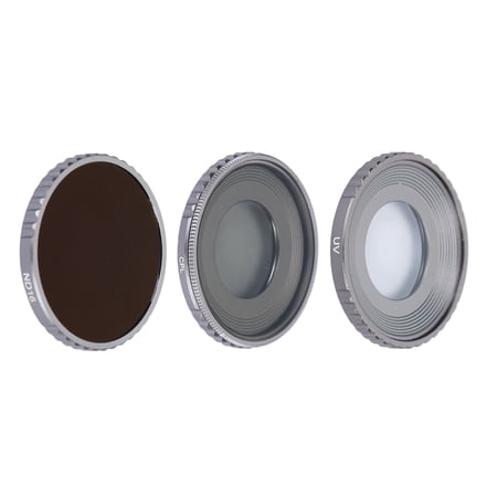 Riousery 3-Piece Optical Glass Lens Filter Kit UV CPL ND16 for Action Cameras 3.94 inches / 10.00 cm Premium Protection and Enhanced Colors Multi-Coated Drone Accessories for Osmo Action 4