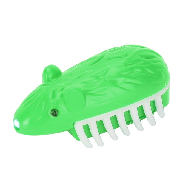 Juguete de ratón para Gato, Juguete de ratón de simulación Interactivo Divertido con luz LED para Gatos Que Juegan a Cazar, Verde