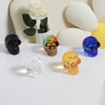 thumbnail image 3 of Dserhfy Clear Colorful Skull Figurine Life Size Skull Statue Sculpture Home Office Desktop Bookshelf Decoration Ornament Halloween Festival Gift, 3 of 8