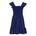 thumbnail image 5 of Otqutp Girls' U-Neck Casual Cotton Dress 2025 Trendy Tank Top Sundress for Kids 4-10 Years - Solid Color Everyday Outfit, 5 of 5