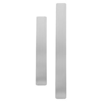 LOLIPPYY 2Pcs Adhesive Metal Plates for Magnets Silver Sturdy Iron Memo Strip for Wall Display