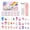 Raibow Candy, variant on ALIVER 144 Pieces 6 Pack Kids Press on Nails, Artificial Fake Nails for Kids Girls, Pre Glue Full Cover Short Acrylic False Nail Tips Art Kits Gifts for Kids Girls Nail Art Decoration (Rainbow Candy)