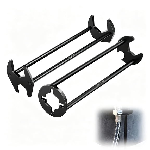 RGX 2026 Multifunctional Basin Wrench, Sink Faucet Tool Plumbers Tool for Under Sink Tight Spaces Kitchen Bathroom