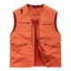 thumbnail image 2 of Camiseta sin mangas con cuello en V para hombre, informal, de color liso, con cuello en V y solapa, sin mangas, fina, para exteriores, con múltiples bolsillos, de poliéster., 2 of 7