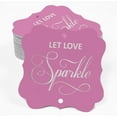 thumbnail image 2 of Inkdotpot Real Silver Foil Bracket Shape Paper Hang Tags Let Love Sparkle Wedding Favor Tags Pack Of 50, 2 of 6