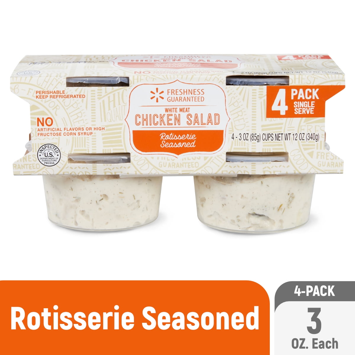 Freshness Guaranteed Rotisserie White Meat Chicken Salad, 3 Oz, 4 Count