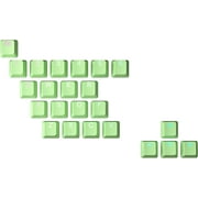 HK Gaming Rubber Backlit Doublesht Keycap Set | OEM Profile for Mechanical Keyboard (23 Keys, Lime)