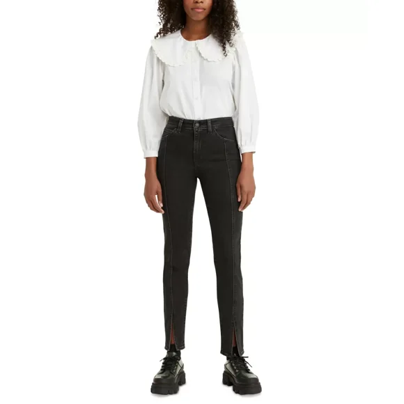 Levi's Women's High-Rise Skinny Jeans, Black, Size 30-31