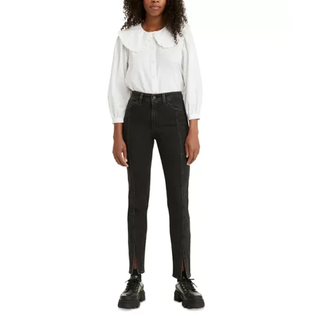 Levi’s Women’s 721 High-Rise Skinny Jeans, Black, 30-31
