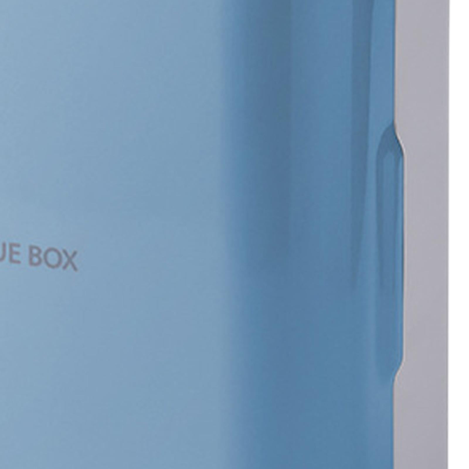 Fiocias Adhesive Toilet Paper Holder with Storage Drawer,Waterproof Wall Mounted Tissue Blue