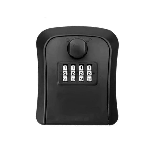 Outdoor Wall Mounted Key Safe Weatherproof Key Lock Box 4-Digit Combination Lockboxs Waterproof Outdoor Key Hider Red