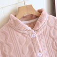 thumbnail image 4 of Antinious Women Solid V-Neck Fleece Long Sleeve Pajama Soft Sleepwear Blouses,Sleep Shirts for Women,Women Tops,Pink,XL, 4 of 5