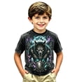 thumbnail image 4 of CONZONE Halloween Toddler Boys Tshirts Short Sleeve Graphic Tees for Boys Crew Neck Spooky Season Casual Tops, 4 of 4