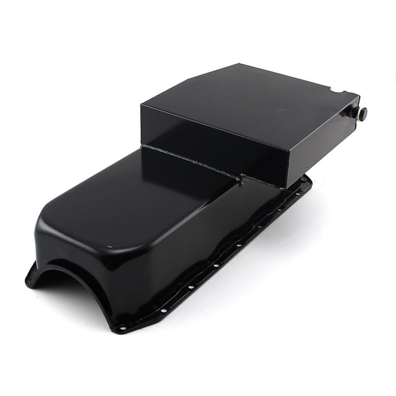 Speedmaster PCE300.1021.02 Compatible with Chevy SBC 350 2Pcs Rms 1955-79 D/Side 7Qt Circle Track Oil Pan [Black]