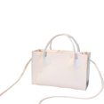 thumbnail image 1 of Sac Messager à une Épaule Monochrome pour Femmes, Décoration Texturée, Seau Carré, Sacs à Main, 1 of 4