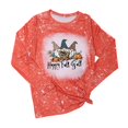 thumbnail image 1 of Mujer Verano Tallas grandes Casual Cuello redondo Suelto Gradiente Impreso Manga larga Tops Mujer Blusa Fridja bvmnju863, 1 of 6