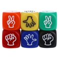 thumbnail image 3 of 6 Pieces Colored Dice Set, Standard Bulk Colors Dices, Classroom Dice, Translucent 6 Sided Games Dice for Board Games, Parties, Classroom Math Games(Pack of 6), 3 of 7