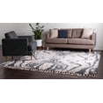 thumbnail image 3 of Rugs.com Athena Shag Collection Rug – 8' Square Blue Shag Rug Perfect For Living Rooms, Kitchens, Entryways, 3 of 9