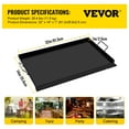 thumbnail image 2 of VEVOR 14" x 32" Carbon Steel Griddle with 2 Handles & Extra Drain Hole, 2 of 9