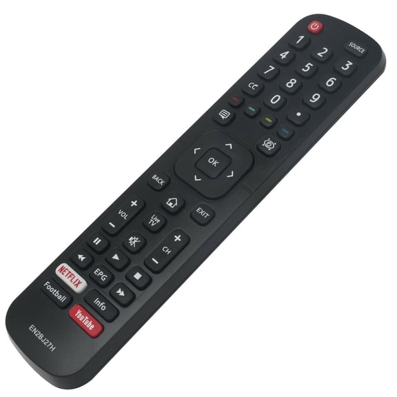 EN2BJ27H Replace Remote for Hisense TV with NETFLIX Info Football Youtube Key