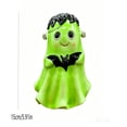 thumbnail image 2 of Bklubk Ceramic White Ghost Halloween Decor Light Up Ghost Figurine With Cutouts Spooky Tabletop Ornament For Mantel Shelf Indoor Holiday Decoration, 2 of 5