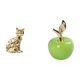 thumbnail image 1 of Figura decorativa de gato para chimenea, escultura, adorno, arte decorativo, artesanía, animal, cerámica, fruta, simulación, hogar, cafetería, estudio, 1 of 8