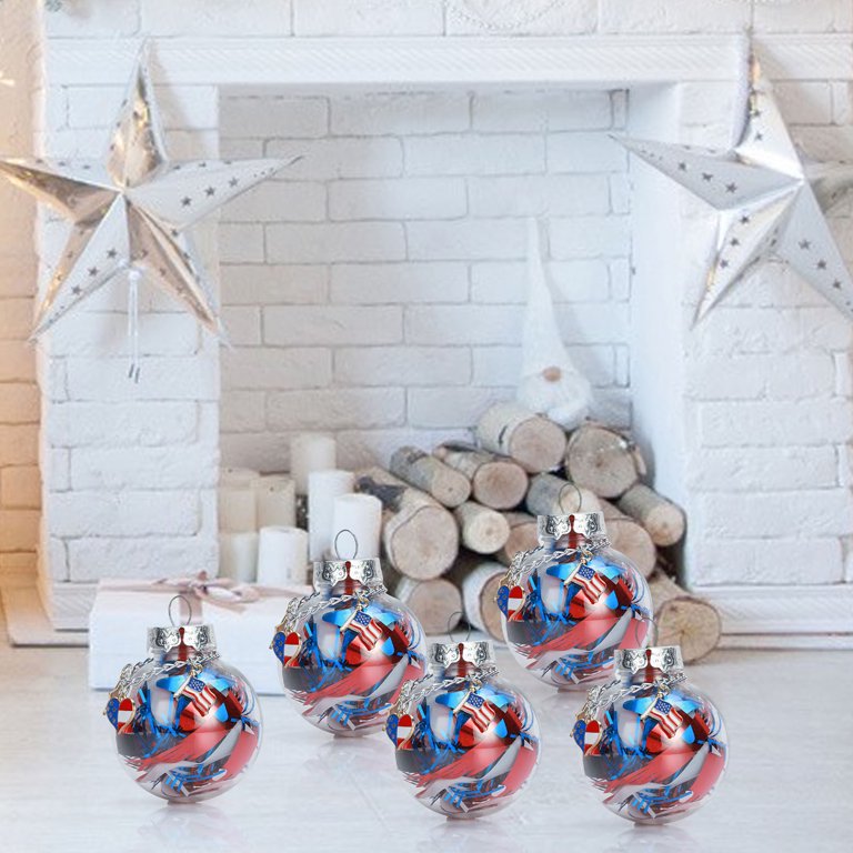 OAVQHLG3B Memorial Day Hanging Ball Ornament - 4th of July Patriotic  Hanging Ball Decoration American Flag Ornament for Independence Day,  Christmas