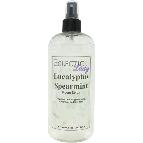 Eucalyptus Spearmint Room Spray by Eclectic Lady, 16 Ounces, Fragrant Aromatic Room Mist For Home, Room, Office