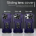 thumbnail image 4 of ShellTech for iPhone 15 Pro Max Case with Slide Camera Cover,Military Grade Protection Case Shockproof Ring Kickstand Cover for iPhone 15 Pro Max ,Purple, 4 of 10
