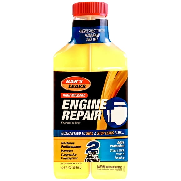 Bar's Leaks 1000 Aditivo Automotriz para Reparación de Motores de Alto Kilometraje 16,9 oz