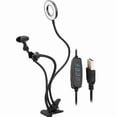 thumbnail image 1 of USB LED Ring Light with Phone Holder and Microphone Clip for Live Streaming, 1 of 5