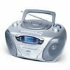 jWIN CD/Radio/Cassette Boombox, Silver, JX-CD472