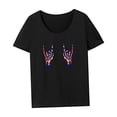 thumbnail image 4 of Camiseta clásica de verano para mujer, corte regular, cuello redondo para trabajar, playa, caminar. M, 4 of 7