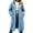 Light Blue, variant on Smsaxvxz Women's Sweatshirt Casual Solid Zip Up Hoodies Loose Fit 2026 Fall Fashion Long Jacket Coat Dark Gray L