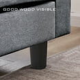 thumbnail image 3 of Pingliang Home Convertible Sectional Sofa with Storage Ottoman and Side Storage Pockets,Modern 4 Seat L Shaped Couch with 19.3" Seat Depth for Living Room Office Apartment Studio,Light Gray, 3 of 11