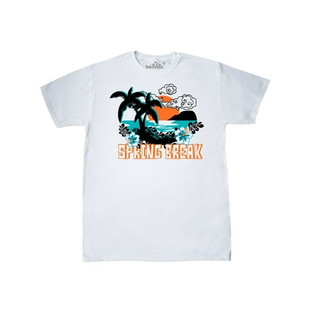 INKtastic - Spring Break with Ocean Scenery and Palm Trees T-Shirt ...