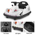 thumbnail image 4 of VOLTZ TOYS 12V Kids Bumper Car, Indoor & Outdoor 2 Modes, 360°Rotation Electric Ride On Car Dual Motors w/ Parent Remote Control and Customized Stickers(White), 4 of 10