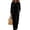 Black, variant on Clossjun Womens Velvet Sweat Suit 2 Pieces Casual Fashion Fall Outfits Long Sleeve Velour Top & Wide Leg Pant Lounge Sets for Work Out S
