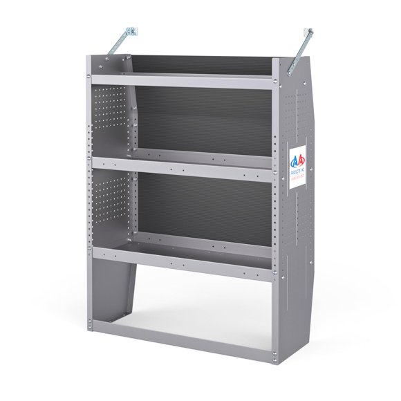 AA Products Inc. SH-4303 Système de Rangement pour Étagères en Acier Compatible avec NV200, Transit Connect 2014+ et Chevy City Express, Unité de Rangement Profilée, 32 Pouces L x 43 Pouces H x 13 Pouces P