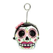 6 Ozs Day of The Dead Female Photo / Balloon Holder - Pack of 6