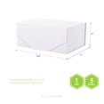 thumbnail image 3 of PACKHOME Gift Box, White Bridesmaid Box with Lid, 9x6.5x3.8 inches(No Magnetic, No stickers, Matte), 3 of 8