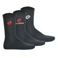 thumbnail image 1 of Calcetines LOTTO 3 Pares de Tenis Unisex, Calcetines Deportivos Terrycloth, Unicolor Marina 35-38, 1 of 4