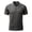 Dark Gray, variant on JTSRKL Men's Quarter Zip Knit Golf Shirt Solid Color Lapel Short Sleeve Jacquard Texture Tees Vintage Old Money Casual Business Golf Tops White XXL