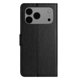 thumbnail image 5 of For iPhone 17 Pro Max Case PU Leather Wallet Phone Cover Litchi Texture, Black, 5 of 5