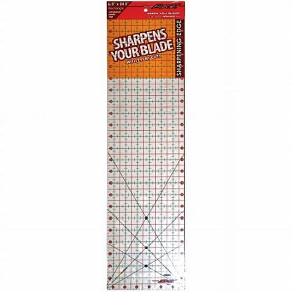 Sullivans The Cutting EDGE Clear Ruler, 6-1/2" x 24-1/2"