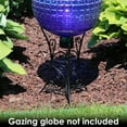thumbnail image 5 of Sunnydaze Decorative Scroll 11.5" Black Steel Outdoor Gazing Globe Stand, 5 of 6