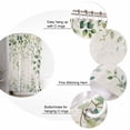 thumbnail image 3 of Green Eucalyptus Shower Curtain, 72" x 72", Leaf Retro Linen Background Farmhouse Waterproof Bathroom Curtain Washable Shower Curtain Set with 12 Hooks, 3 of 6