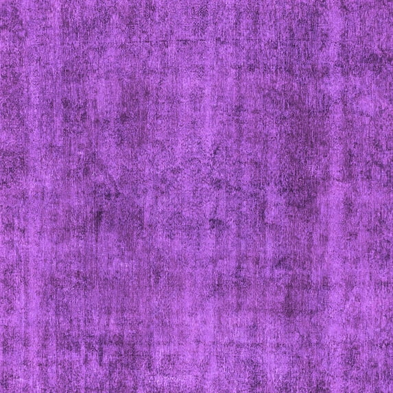 Ahgly Company Indoor Square Abstract Purple Modern Area Rugs, 4' Square