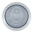 thumbnail image 3 of 7" White Round Beckson Clear Center Screw Out Boat Deck Plate, 3 of 3