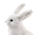 thumbnail image 3 of Lindo peluche de conejo agachado para niños Blanco, 3 of 9